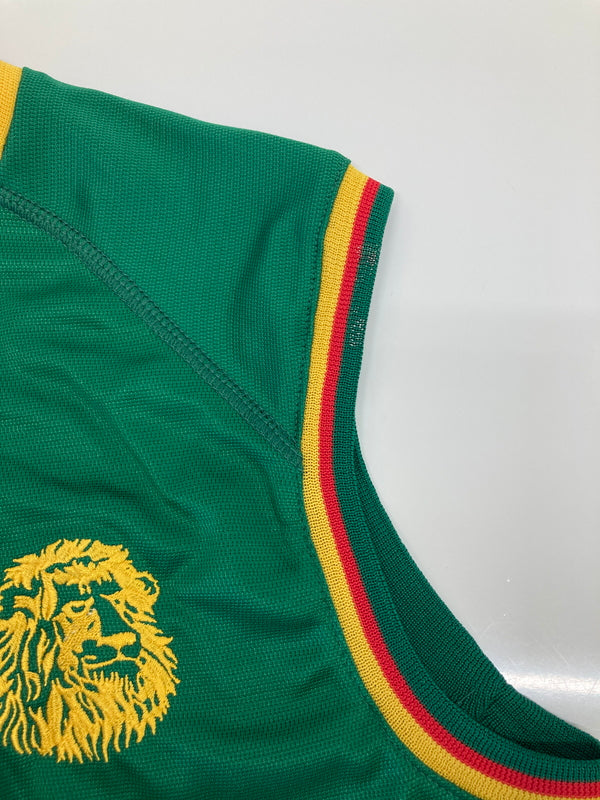 【中古品】【メンズ】 PUMA プーマ Cameroon 2002 Home Sleeveless Shirt 760054 カメルーン代表 2002 ホーム ノースリーブ シャツ トップス 178-260807-SH-01-hon サイズ：L カラー：グリーン 万代Net店