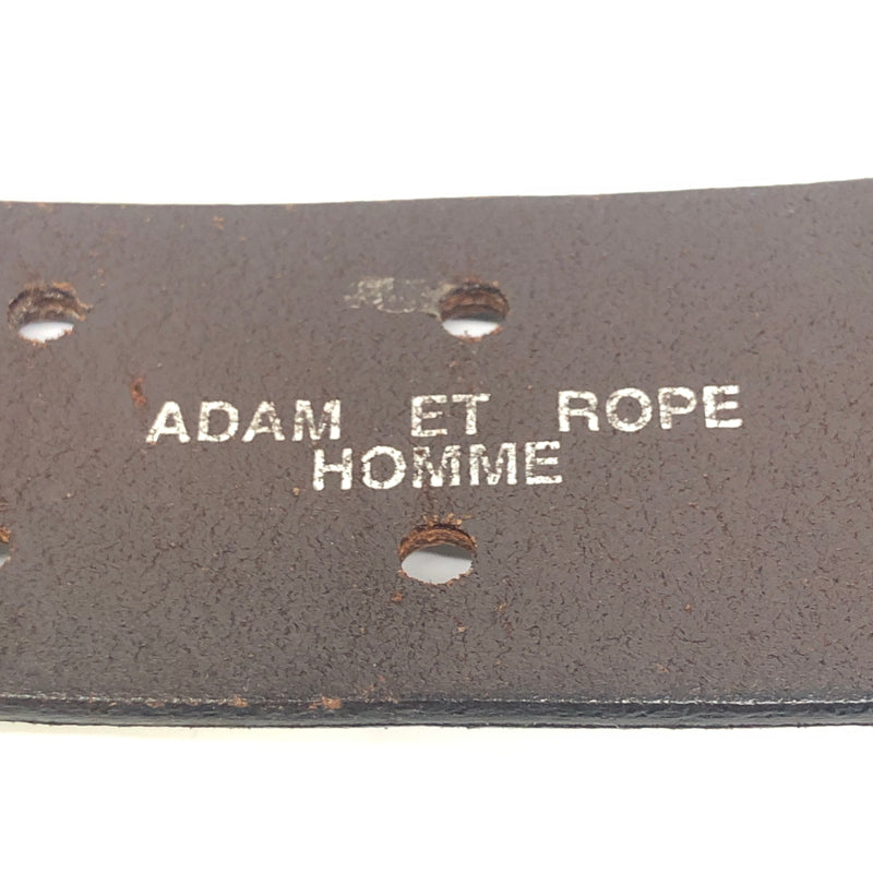【現状渡し品】【メンズ】 ADAM ET ROPE HOMME アダムエロペ オム SILVER 925 BUCKLE LEATHER BELT シルバー925 バックル レザーベルト 服飾雑貨 アクセサリー 178-260808-kk-02-hon カラー：ブラウン 万代Net店