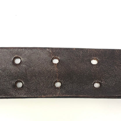 【現状渡し品】【メンズ】 ADAM ET ROPE HOMME アダムエロペ オム SILVER 925 BUCKLE LEATHER BELT シルバー925 バックル レザーベルト 服飾雑貨 アクセサリー 178-260808-kk-02-hon カラー：ブラウン 万代Net店