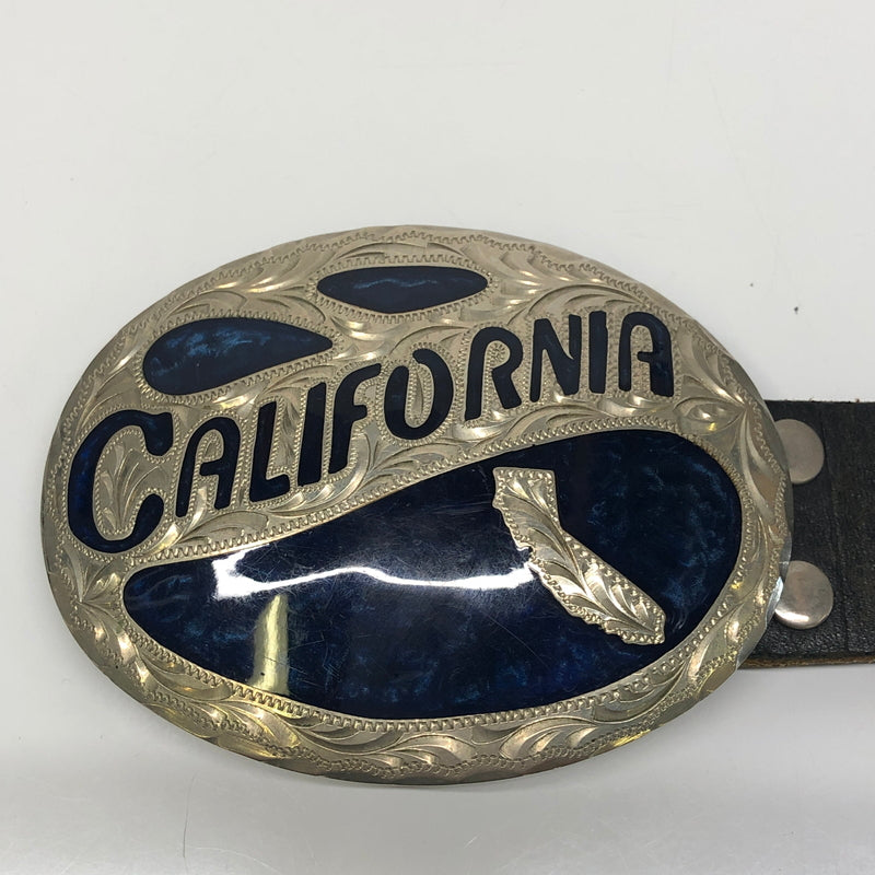 【中古品】【メンズ】 SILVERSMITHS COLLECTION シルバースミスコレクション HAND MADE BELT BUCKLE LEATHER BELT ハンドメイド ベルトバックル レザーベルト 服飾雑貨 アクセサリー 178-260808-kk-03-hon カラー：ブラック 万代Net店
