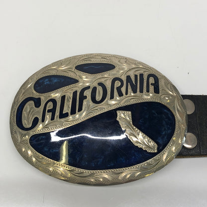 【中古品】【メンズ】 SILVERSMITHS COLLECTION シルバースミスコレクション HAND MADE BELT BUCKLE LEATHER BELT ハンドメイド ベルトバックル レザーベルト 服飾雑貨 アクセサリー 178-260808-kk-03-hon カラー：ブラック 万代Net店