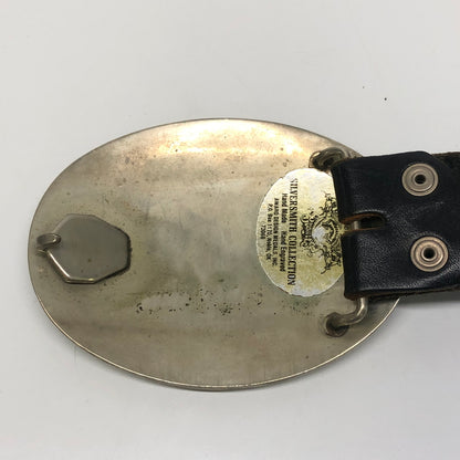 【中古品】【メンズ】 SILVERSMITHS COLLECTION シルバースミスコレクション HAND MADE BELT BUCKLE LEATHER BELT ハンドメイド ベルトバックル レザーベルト 服飾雑貨 アクセサリー 178-260808-kk-03-hon カラー：ブラック 万代Net店