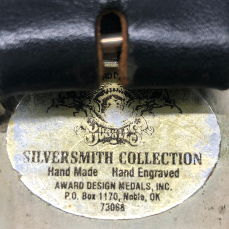 【中古品】【メンズ】 SILVERSMITHS COLLECTION シルバースミスコレクション HAND MADE BELT BUCKLE LEATHER BELT ハンドメイド ベルトバックル レザーベルト 服飾雑貨 アクセサリー 178-260808-kk-03-hon カラー：ブラック 万代Net店