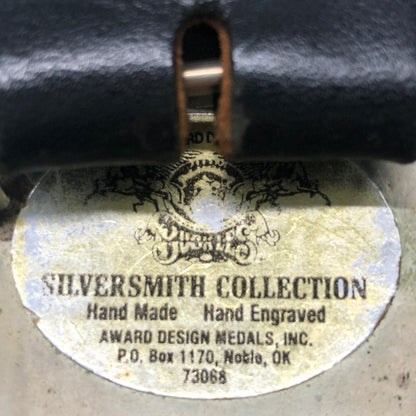 【中古品】【メンズ】 SILVERSMITHS COLLECTION シルバースミスコレクション HAND MADE BELT BUCKLE LEATHER BELT ハンドメイド ベルトバックル レザーベルト 服飾雑貨 アクセサリー 178-260808-kk-03-hon カラー：ブラック 万代Net店