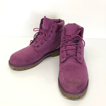【現状渡し品】【レディース】 TIMBERLAND ティンバーランド A1VAZ 6-INCH PREMIUM WATERPROOF BOOTS 靴 シューズ ブーツ 178-260904-AS-9-hon サイズ：23cm カラー：パープル 万代Net店