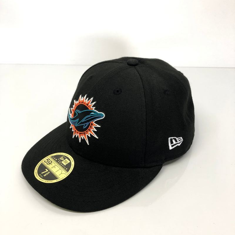 【中古品】【メンズ】 NEW ERA ニューエラ LOW PROFILE 59FIFTY MIAMI DOLPHINS CAP キャップ 帽子 178-260904-AS-10-hon サイズ：60.6cm 7 5/8 カラー：ブラック 万代Net店