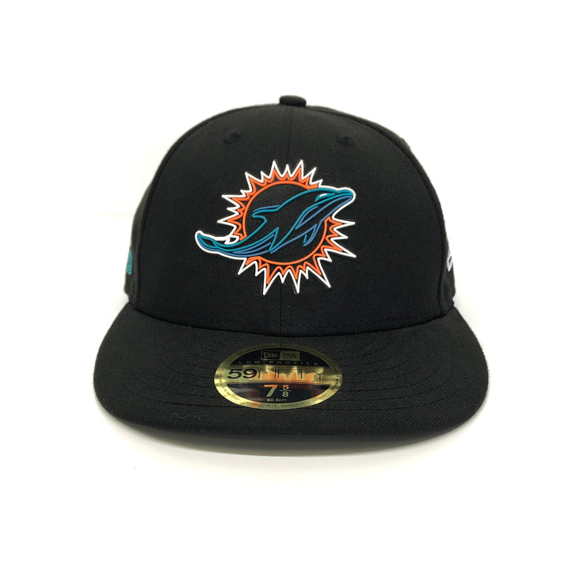 【中古品】【メンズ】 NEW ERA ニューエラ LOW PROFILE 59FIFTY MIAMI DOLPHINS CAP キャップ 帽子 178-260904-AS-10-hon サイズ：60.6cm 7 5/8 カラー：ブラック 万代Net店