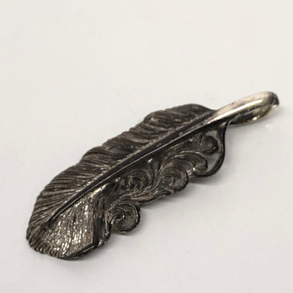 【中古品】【メンズ】 SAAD サード SILVER FEATHER PENDANT TOP シルバー フェザー ペンダントトップ アクセサリー 178-260904-AS-11-hon カラー：シルバー 万代Net店