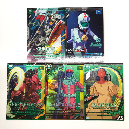 【中古品】 ガンダムアーセナルベース 1stガンダムシリーズ パイロット&MS 計5枚 まとめ トレーディングカード トレカ 078-260910-AS-22-hon 万代Net店