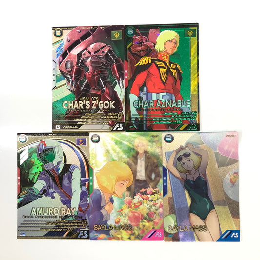 【中古品】 ガンダムアーセナルベース 1stガンダムシリーズ パイロット&MS 計5枚 まとめ トレーディングカード トレカ 078-260910-AS-23-hon 万代Net店