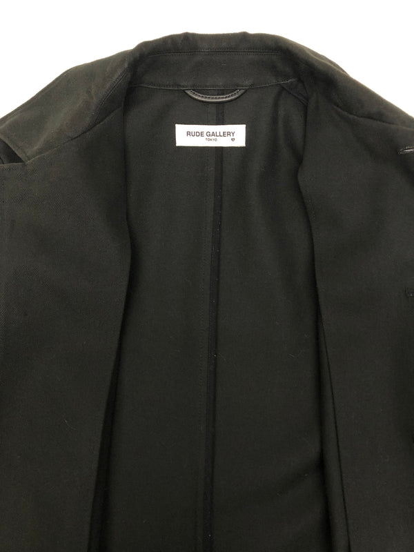 【中古品】【メンズ】 RUDE GALLERY ルードギャラリー 17AW SOUTIEN COLLAR COAT ステンカラーコート アウター 142-260904-AS-36-hon サイズ：3 カラー：ブラック 万代Net店