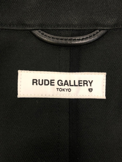 【中古品】【メンズ】 RUDE GALLERY ルードギャラリー 17AW SOUTIEN COLLAR COAT ステンカラーコート アウター 142-260904-AS-36-hon サイズ：3 カラー：ブラック 万代Net店