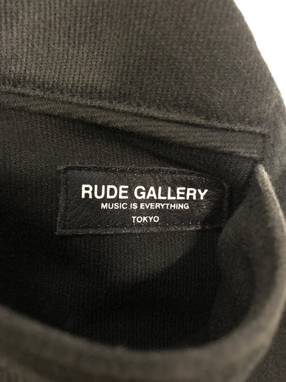 【中古品】【メンズ】 RUDE GALLERY ルードギャラリー 17AW SOUTIEN COLLAR COAT ステンカラーコート アウター 142-260904-AS-36-hon サイズ：3 カラー：ブラック 万代Net店