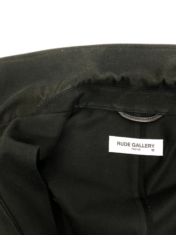 【中古品】【メンズ】 RUDE GALLERY ルードギャラリー 17AW SOUTIEN COLLAR COAT ステンカラーコート アウター 142-260904-AS-36-hon サイズ：3 カラー：ブラック 万代Net店