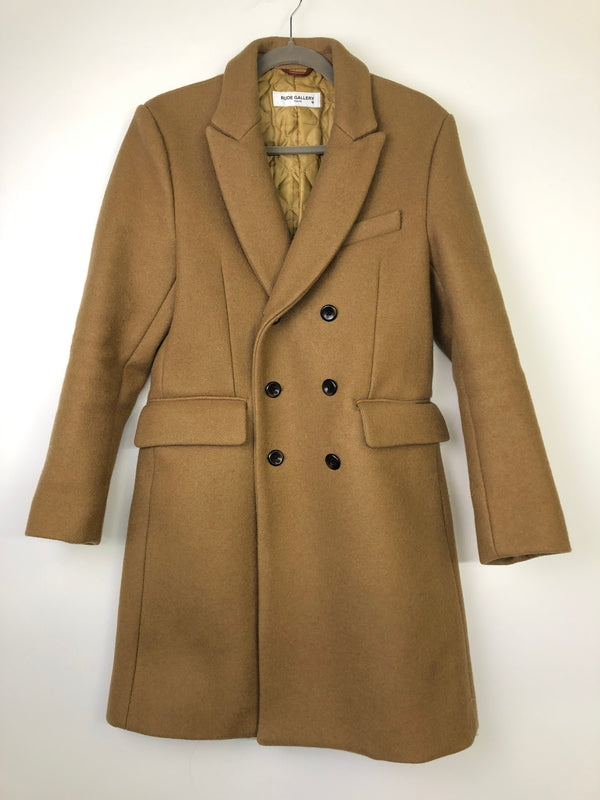 【中古品】【メンズ】 RUDE GALLERY ルードギャラリー 17AW DOUBLE－BREASTED CHESTERFIELD COAT チェスターフィールドコート アウター 142-260904-AS-35-hon サイズ：3 カラー：ベージュ系 万代Net店