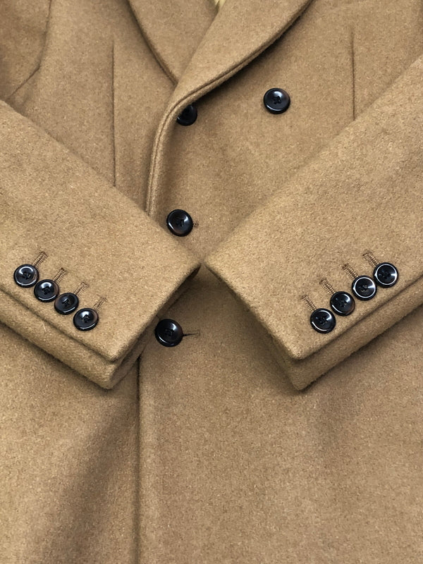 【中古品】【メンズ】 RUDE GALLERY ルードギャラリー 17AW DOUBLE－BREASTED CHESTERFIELD COAT チェスターフィールドコート アウター 142-260904-AS-35-hon サイズ：3 カラー：ベージュ系 万代Net店