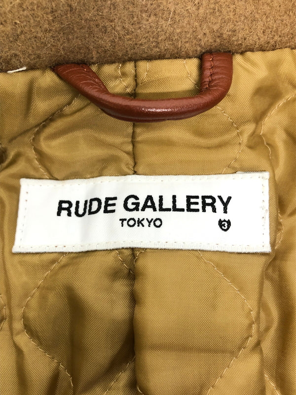【中古品】【メンズ】 RUDE GALLERY ルードギャラリー 17AW DOUBLE－BREASTED CHESTERFIELD COAT チェスターフィールドコート アウター 142-260904-AS-35-hon サイズ：3 カラー：ベージュ系 万代Net店