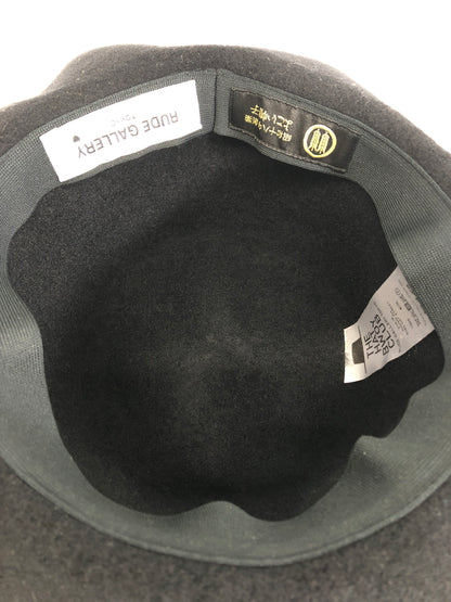 【中古品】【メンズ】 RUDE GALLERY ルードギャラリー × よこい帽子 21AW WOOL HAT ウールハット 帽子 185-260904-AS-24-hon カラー：ブラック 万代Net店