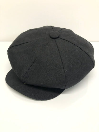【中古品】【メンズ】 NEWYORK HAT ニューヨークハット リネンキャスケット 帽子 185-260904-AS-23-hon サイズ：ONE SIZE カラー：ブラック 万代Net店