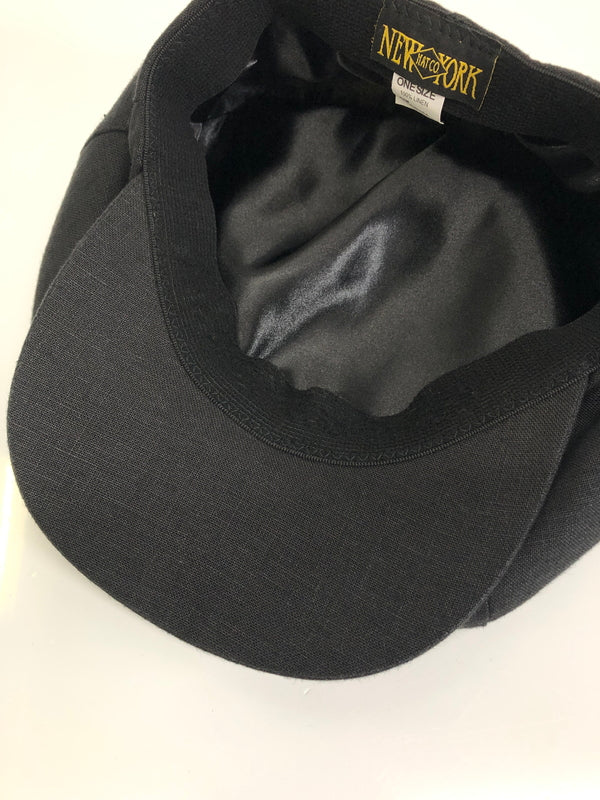 【中古品】【メンズ】 NEWYORK HAT ニューヨークハット リネンキャスケット 帽子 185-260904-AS-23-hon サイズ：ONE SIZE カラー：ブラック 万代Net店