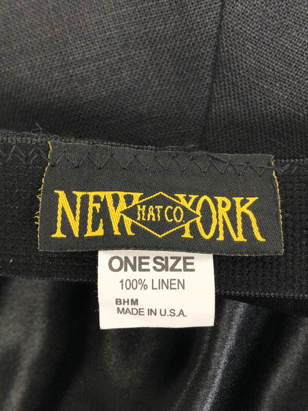 【中古品】【メンズ】 NEWYORK HAT ニューヨークハット リネンキャスケット 帽子 185-260904-AS-23-hon サイズ：ONE SIZE カラー：ブラック 万代Net店