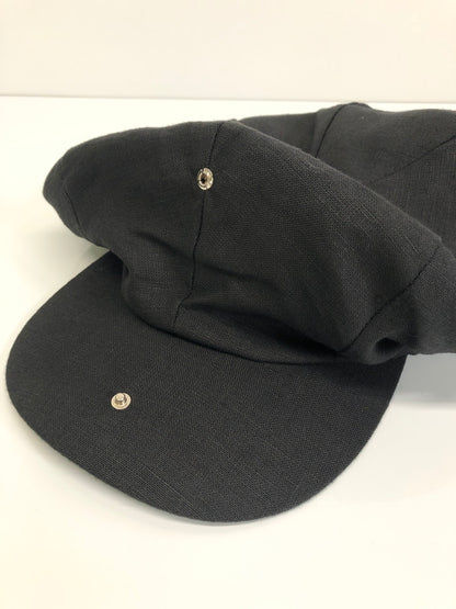 【中古品】【メンズ】 NEWYORK HAT ニューヨークハット リネンキャスケット 帽子 185-260904-AS-23-hon サイズ：ONE SIZE カラー：ブラック 万代Net店
