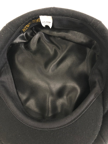 【中古品】【メンズ】 NEWYORK HAT ニューヨークハット ウールキャスケット 帽子 185-260904-AS-25-hon サイズ：X-Large カラー：ブラック 万代Net店