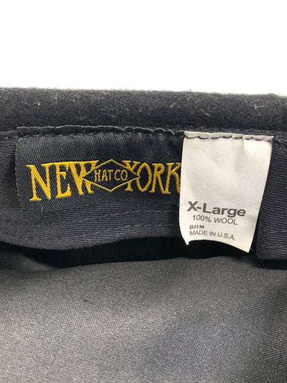 【中古品】【メンズ】 NEWYORK HAT ニューヨークハット ウールキャスケット 帽子 185-260904-AS-25-hon サイズ：X-Large カラー：ブラック 万代Net店