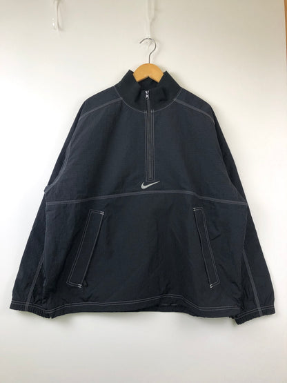 【中古美品】【メンズ】 Supreme シュプリーム × NIKE ナイキ 24SS FQ0340-010 RIPSTOP PULLOVER JACKET プルオーバージャケット アウター 149-260823-AS-20-hon サイズ：L カラー：ブラック 万代Net店