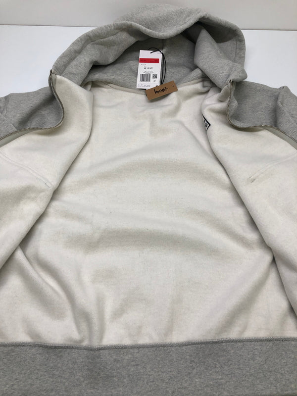 【中古美品】【メンズ】 STUSSY ステューシー × NIKE ナイキ 23AW FJ9181-050 FLEECE ZIP HOODIE フリース フルジップパーカー 142-260823-AS-19-hon サイズ：L カラー：グレー 万代Net店