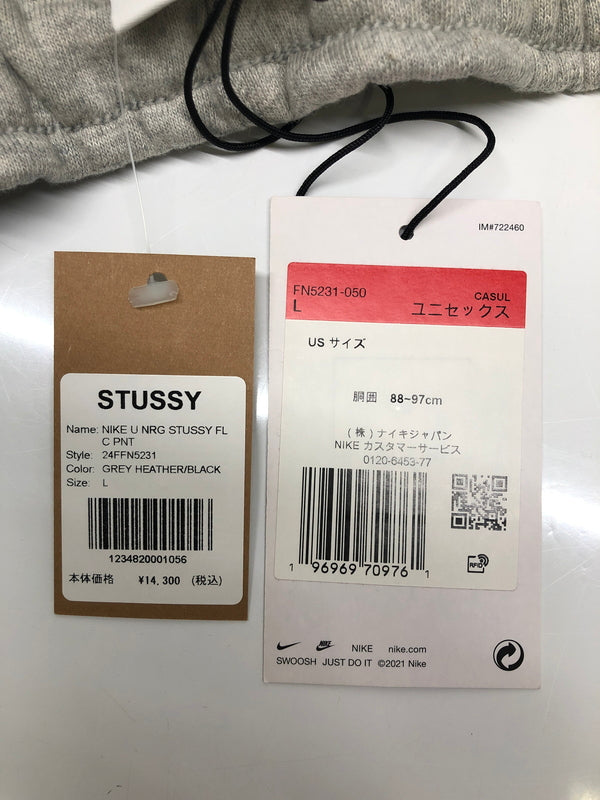 【中古美品】【メンズ】 STUSSY ステューシー × NIKE ナイキ 23AW FN5231-050 STONE WASHED FLEECE PANT フリースパンツ スウェット ボトムス 153-260823-AS-18-hon サイズ：L カラー：グレー 万代Net店