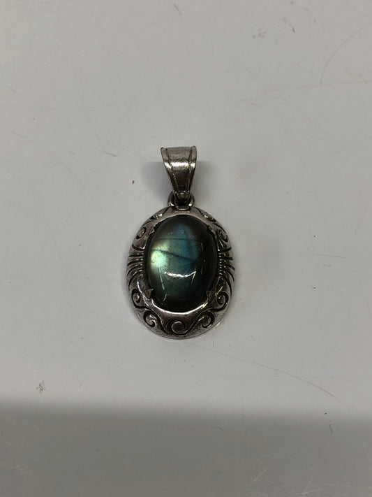 【中古品】 SAAD サード LABRADORITE ARABESQUE PENDANT TOP ラブラドライト アラベスク ペンダントトップ 178-260910-YS-07-hon カラー：グリーン系 万代Net店
