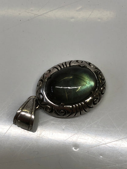 【中古品】 SAAD サード LABRADORITE ARABESQUE PENDANT TOP ラブラドライト アラベスク ペンダントトップ 178-260910-YS-07-hon カラー：グリーン系 万代Net店