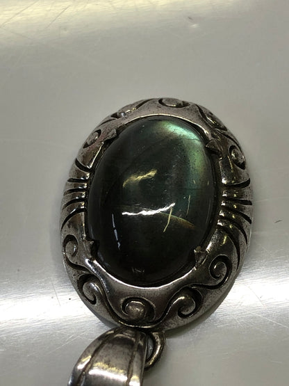 【中古品】 SAAD サード LABRADORITE ARABESQUE PENDANT TOP ラブラドライト アラベスク ペンダントトップ 178-260910-YS-07-hon カラー：グリーン系 万代Net店