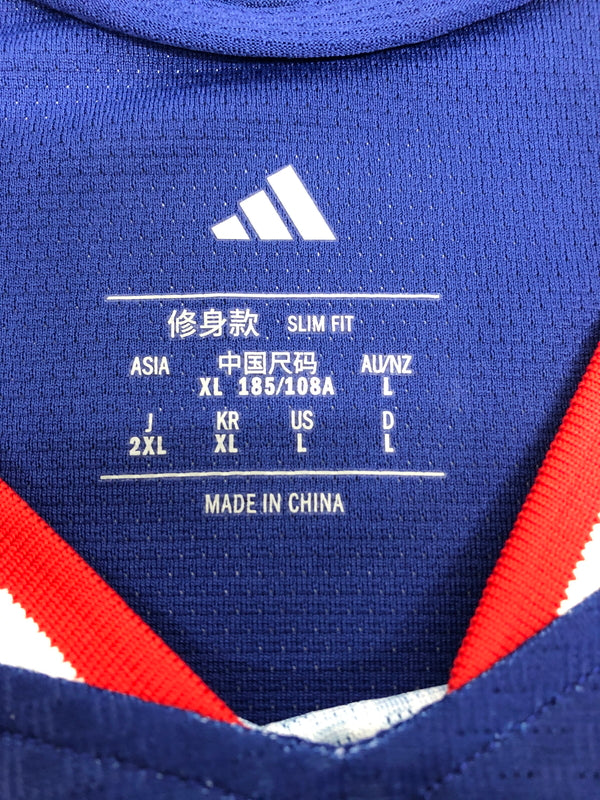 【中古品】【メンズ】 adidas アディダス サッカー日本代表 2026 ホーム オーセンティック ユニフォーム ショートスリーブ 半袖Tシャツ 178-260904-AS-34-hon サイズ：2XL カラー：ブルー 万代Net店