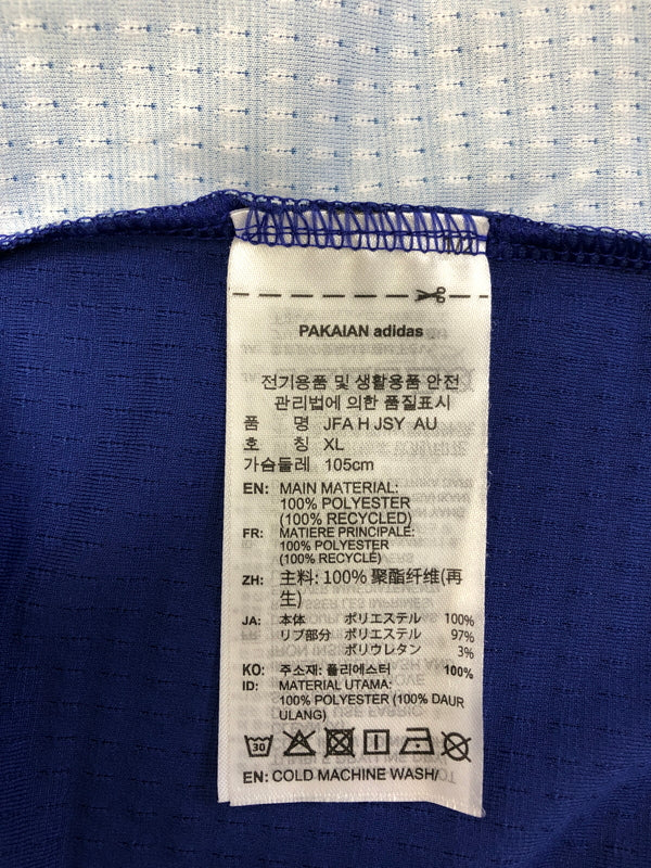 【中古品】【メンズ】 adidas アディダス サッカー日本代表 2026 ホーム オーセンティック ユニフォーム ショートスリーブ 半袖Tシャツ 178-260904-AS-34-hon サイズ：2XL カラー：ブルー 万代Net店
