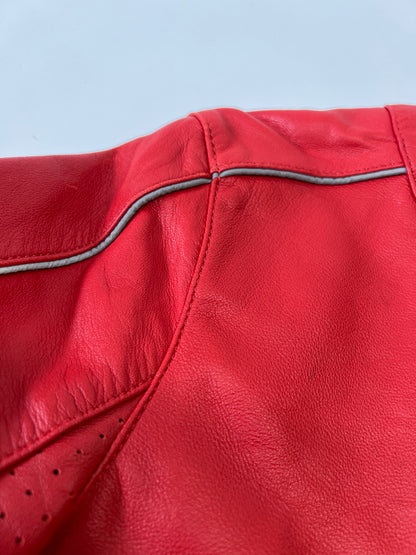 【中古品】【メンズ】 ARLEN NESS アレンネス LEATHER RIDING JACKET レザーライディングジャケット アウター 178-260917-YS-01-hon サイズ： M カラー：レッド 万代Net店