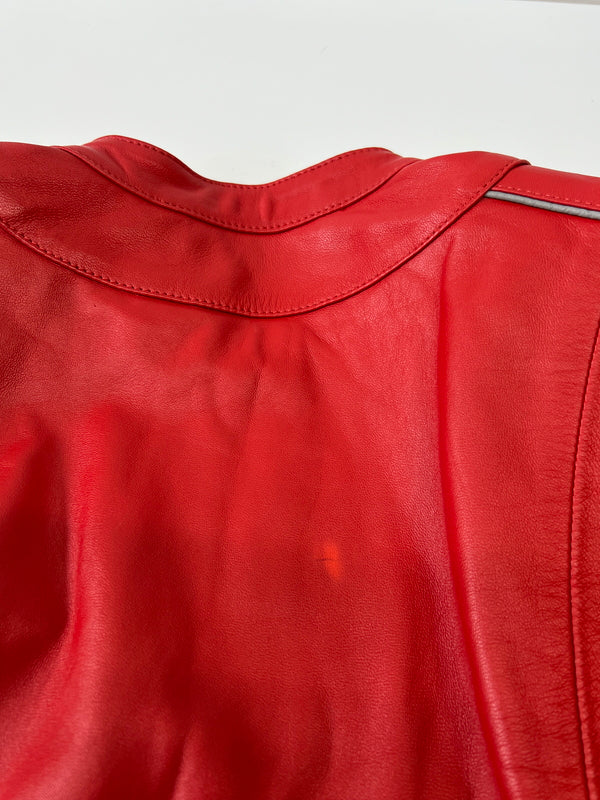 【中古品】【メンズ】 ARLEN NESS アレンネス LEATHER RIDING JACKET レザーライディングジャケット アウター 178-260917-YS-01-hon サイズ： M カラー：レッド 万代Net店