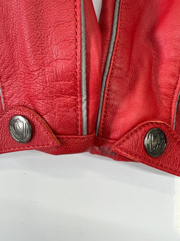【中古品】【メンズ】 ARLEN NESS アレンネス LEATHER RIDING JACKET レザーライディングジャケット アウター 178-260917-YS-01-hon サイズ： M カラー：レッド 万代Net店