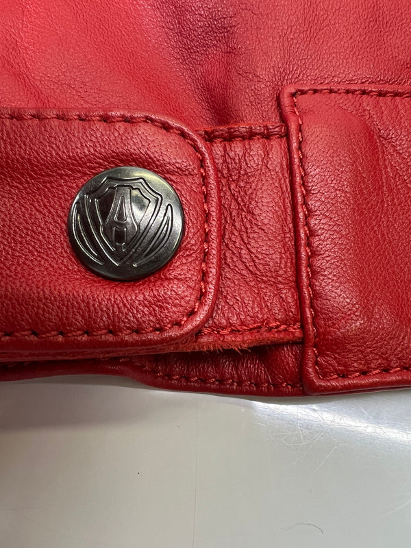 【中古品】【メンズ】 ARLEN NESS アレンネス LEATHER RIDING JACKET レザーライディングジャケット アウター 178-260917-YS-01-hon サイズ： M カラー：レッド 万代Net店