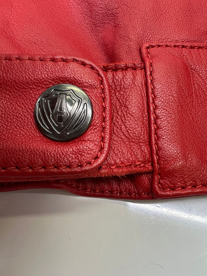 【中古品】【メンズ】 ARLEN NESS アレンネス LEATHER RIDING JACKET レザーライディングジャケット アウター 178-260917-YS-01-hon サイズ： M カラー：レッド 万代Net店