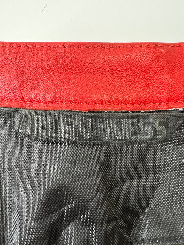 【中古品】【メンズ】 ARLEN NESS アレンネス LEATHER RIDING JACKET レザーライディングジャケット アウター 178-260917-YS-01-hon サイズ： M カラー：レッド 万代Net店