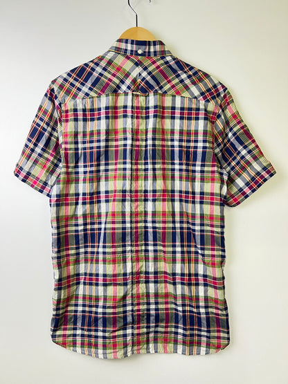 【中古品】【メンズ】 FRED PERRY フレッドペリー M9363 641 00715 276 SS CHECK B.D SHIRT チェックシャツ 半袖 ショートスリーブ 141-261003-AS-21-hon サイズ：S カラー：マルチカラー 万代Net店