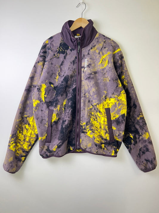 【中古品】【メンズ】 adidas アディダス GD5584 ADVENTURE AOP FULL ZIP JKT アドベンチャー フルジップ ジャケット フリース アウター 148-261003-AS-19-hon サイズ：M カラー：パープル/イエロー 万代Net店