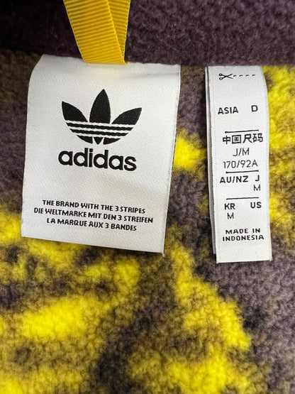 【中古品】【メンズ】 adidas アディダス GD5584 ADVENTURE AOP FULL ZIP JKT アドベンチャー フルジップ ジャケット フリース アウター 148-261003-AS-19-hon サイズ：M カラー：パープル/イエロー 万代Net店