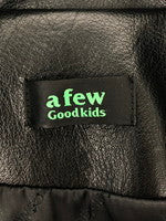 【中古品】 A FEW GOOD KIDS CLOCK LEATHER JACKET 142-251215-SY-04-iwa 万代Net店