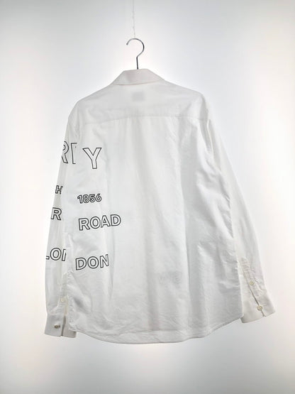 【中古品】【メンズ】 BURBERRY バーバリー 21SS ホースフェリー L/S プリントシャツ 8036768 ロングスリーブ 長袖 トップス 141-250228-OR-03-iwa サイズ：XS カラー：ホワイト系 万代Net店