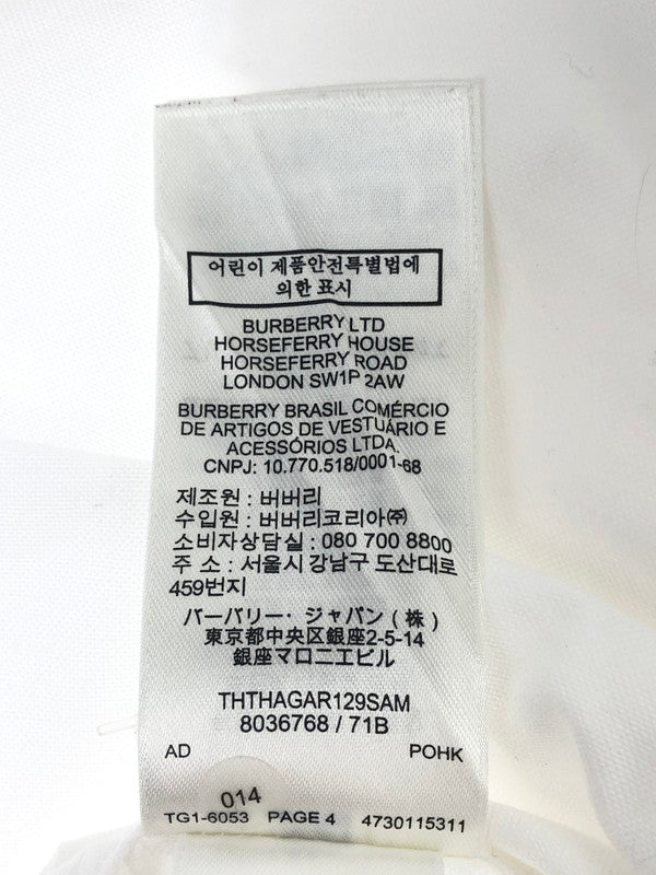 【中古品】【メンズ】 BURBERRY バーバリー 21SS ホースフェリー L/S プリントシャツ 8036768 ロングスリーブ 長袖 トップス 141-250228-OR-03-iwa サイズ：XS カラー：ホワイト系 万代Net店