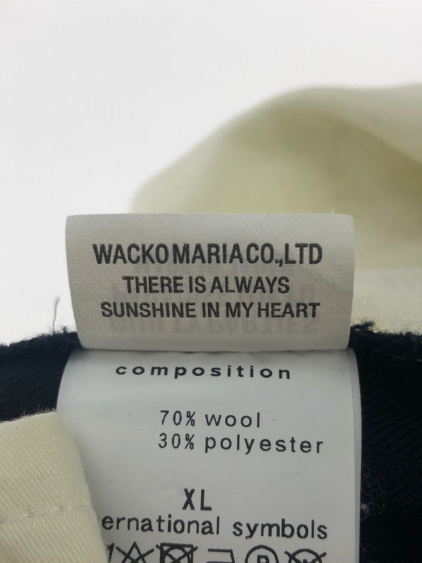 【中古品】WACKO MARIA ワコマリア TIGHT FIT WOOL TROUSERS GP-101-BLANKLINE RIVER GUILTY PARTIES タイトフィット ウールトラウザーズ ボトムス スラックス パンツ 153-251222-SY-05-iwa サイズ：XL カラー：ネイビー 万代Net店