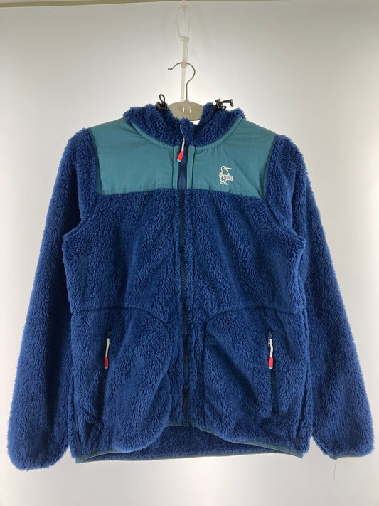 【中古品】【レディース】 CHUMS チャムス ELMO FREECE FULL ZIP PARKA CH14-1245 エルモ フリース フルジップパーカー トップス フーディー 169-251021-kk-02-min サイズ：M カラー：ネイビー 万代Net店